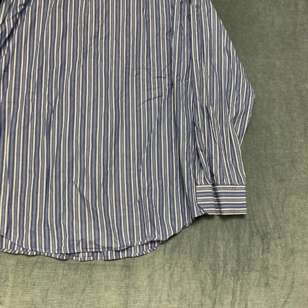 Banana Republic Shirt Mens XL Blue White Striped Cotton Streetwear Button Up